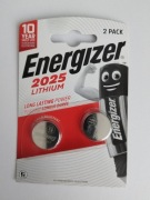 Energizer Baterie litowe CR2025 2 sztuki Bateria Energizer CR2025