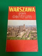 Warszawa plan centrum 1981. Stan Bardzo dobry.