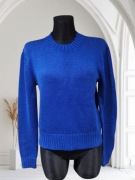 Niebieski/ kobaltowy sweter Polo Ralph Lauren damski Klasyczny knit Basic 