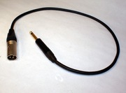 Kabel JACK 6.3 XLR PROSTY WTYK MĘSKI NEUTRIK 0.5m