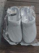 Klapki Bclab r.37 białe dla laboranta itp.