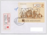 Blok 186A - OWF Katowice 2003 - na kopercie z autografem