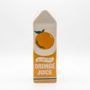 Wazon w kształcie kartonu soku pomarańczowego l dopamine style