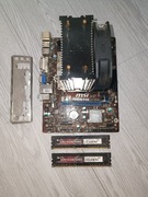 Płyta główna lga1150 MSI H81M-P33 z i5-4590 16gb RAM 1600mhz i chłodzeniem