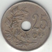 Belgia 25 centymów centimes 1922 Q - 26 mm