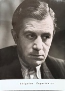 ZBIGNIEW ZAPASIEWICZ karta fotografia kolekcjonerska GWIAZDY KINA  13x18cm