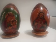 Drewniane Jaja Wielkanocne rękodzieło