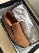 NOWE OBUWIE MĘSKIE VENEZIA BRĄZOWE MOKASYNY SKÓRZANE 42 BUTY WEEKEND