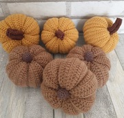 Szydełkowe dynie ozdobne, handmade, wyprzedaż