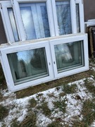 Okno PCV 174x80 dwuskrzydłowe