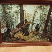 Poranek w sosnowym lesie - pejzaż Iwan Szyszkin