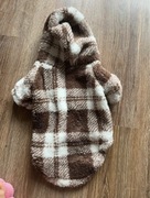 Kraciasta bluza z kapturem dla kota i psa