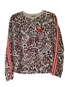 Nowa bluza dresowa panterka serce lampasy L/XL firmy Sabra 