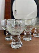 Horbowy kolekcjonerskie ręcznie wyk kielichy pucharki antyk szkło antico