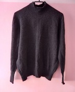 Sweterek czarno szary roz.S wymiary opis