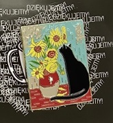 Przypinka Kot w obrazie 