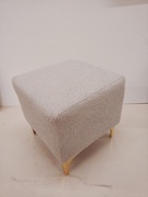 Pufa  owieczka szara złote nogi