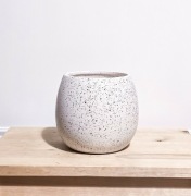 Doniczka wazon osłonka na kwiaty roślinę cermika nakrapiany wzór dekoracja