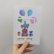 Kartka okolicznościowa ręcznie robiona