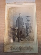 Stara fotografia Portret mężczyzny Petersburg  Cabinet Portrait