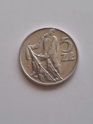 PRL-NAJRZADSZE MONETY OBIEGOWE-5 ZŁ 1958