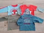 4 x bluzka długi rękaw Spiderman rozm. 74-80