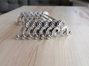 POSREBRZANE KOZIOŁKI PODPÓRKI PODSTAWKI POD SZTUĆCE FRANCJA ROCOCO 