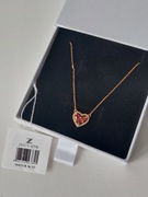 Pozłacany Naszyjnik z sercem Srebro 925