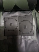 Pudełko na płytę CD/DVD podwójne czarne slim