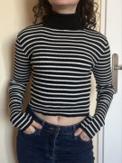 Dopasowany golf w paski - butik Turcja, wysoka jakość