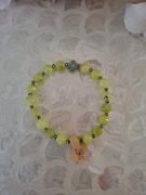 Bransoletka handmade z naturalnych kamieni hematyt jadeit winogronowy