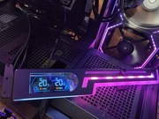 Podpora wspornik karta graficzna ARGB z wyświetlaczem temperatury