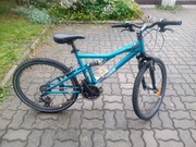 Rower Rockrider b twin 24 cale full dla dziecka górski mtb
