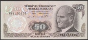 Turcja 50 lirasi 1970 - Ataturk  - stan bankowy UNC