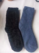 Ciepłe skarpety z frotty ze srebrną nitką r 35-38