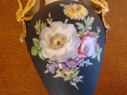 LINDNER Wazon czarny mat porcelana kremowa 30cm.