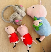 ZESTAW MASKOTEK ŚWINKA PEPPA & GEORGE