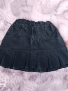 Spódnica czarna mini jeansowa 122/128 kod337