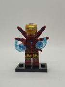 Minifigurka Iron Man z Tarczą z świata Marvel Kompatybilna z LEGO