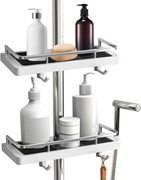 Półka prysznicowa łazienkowa regulowana na drążek 2szt