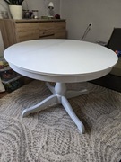 Rozkladany okrągły stół Ikea Ingatorp 110/155 cm