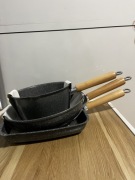 2 patelni + rondel z powłką nieprzywierającą Smukee