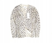 JUVIA kardigan szara panterka z kaszmirem S/M 180 euro