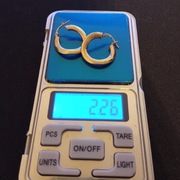 Kolczyki pozłacane, srebro 925