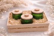 Zestaw świec sojowych naturalnych skrzynce