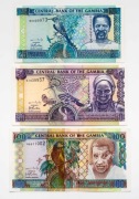 Gambia 25, 50 i 100 dalasi 2001 P.22-24 aUNC Rzadkie