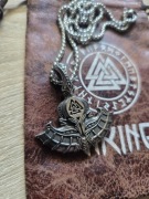 Naszyjnik Topór Wikinga Valknut ze stali chirurgicznej