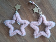 2 nowe zawieszki świąteczne brak metki gwiazdka ma 15 cm 
