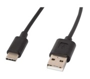 Kabel Lanberg USB - USB-C 1,8m (czarny)