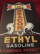 Tablica metalowa do powieszenia Beacon gasoline motor oil   20x30 cm  